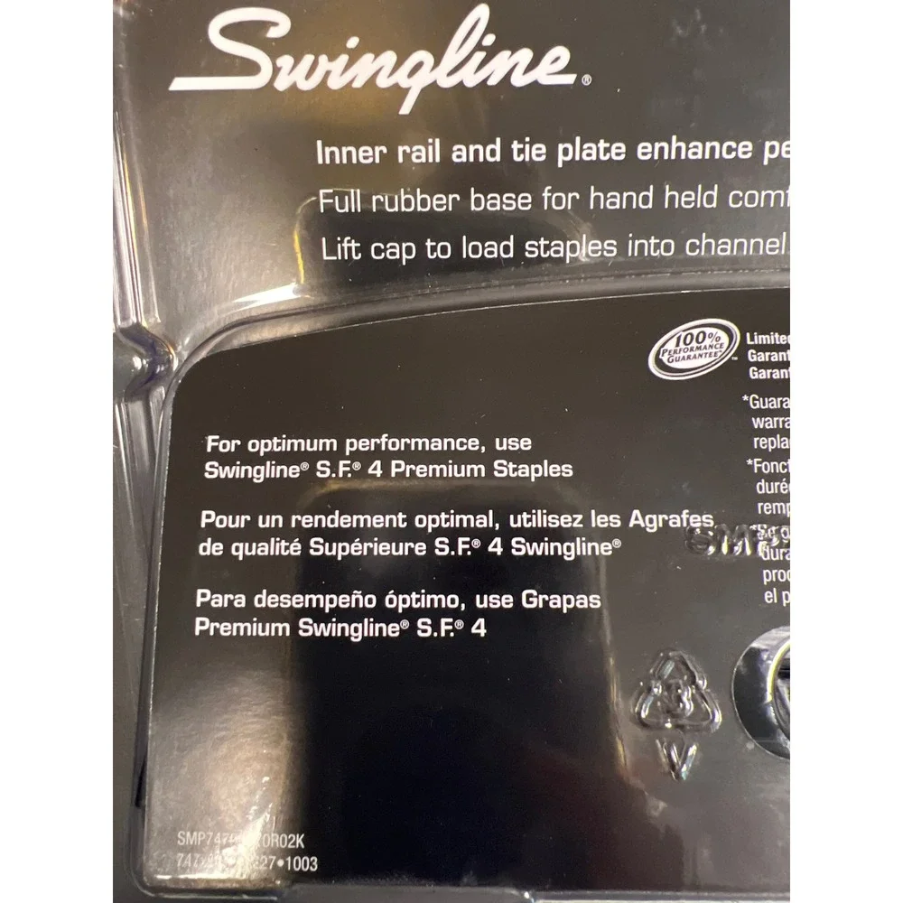 Swingline 747 Classic Desk Stapler Black All Metal Professional‎ Series -- New